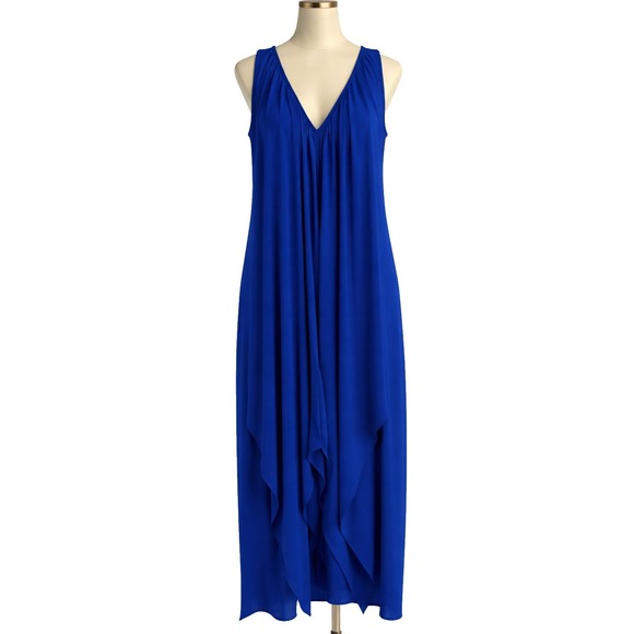 Michael Kors Dresses & Skirts - Michael Michael Kors Maxi Dress Womens Small Royal Blue Asymmetric Evening Party